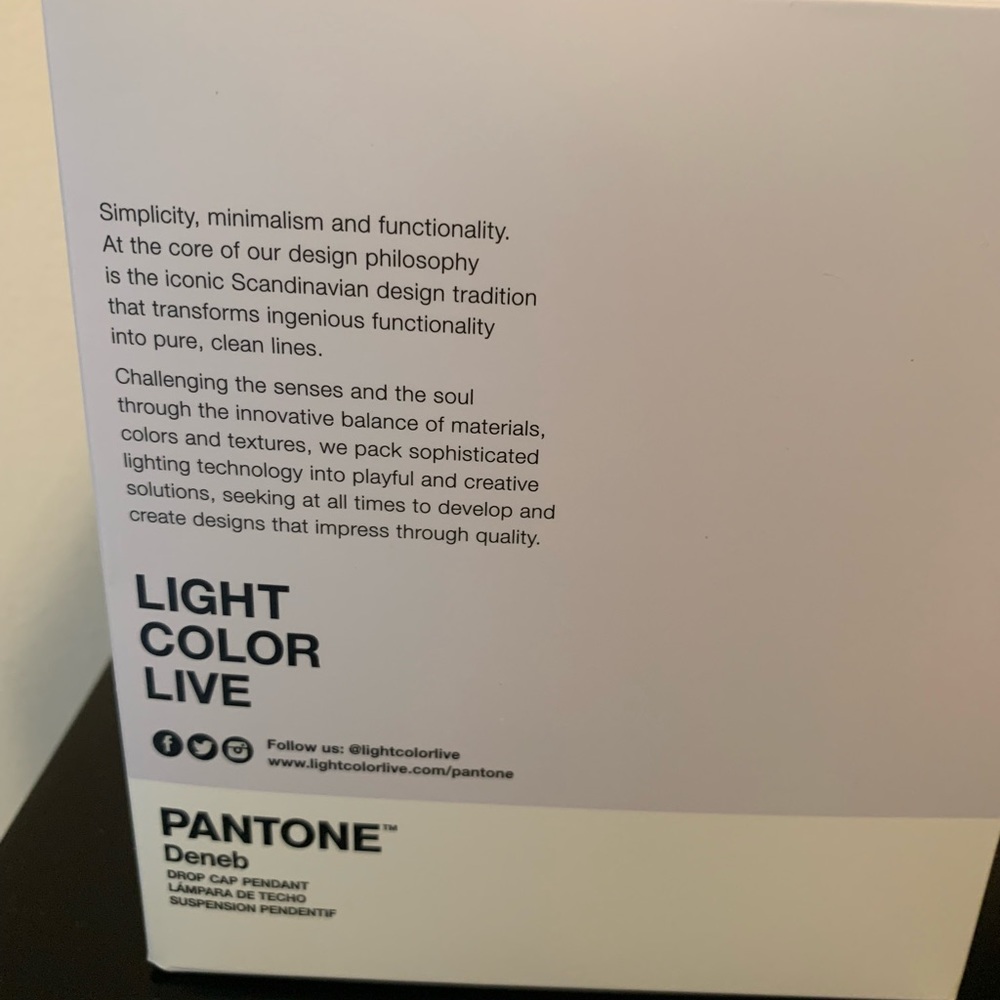 COPY - PANTONE DROP CAP PENDANT LIGHTING - Picture 2 of 3
